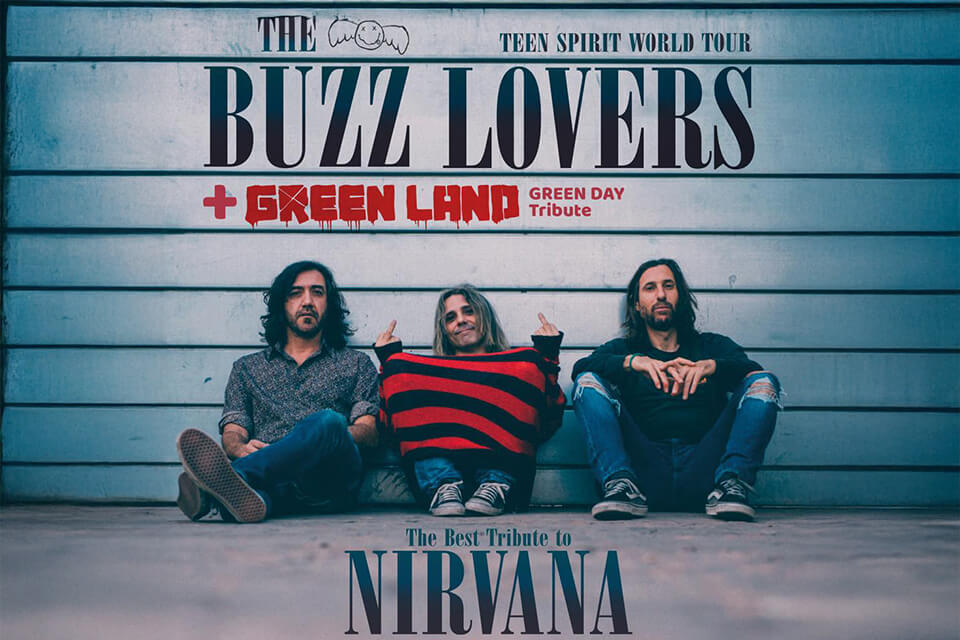 The Buzz Lovers band promoting their Nirvana tribute tour.