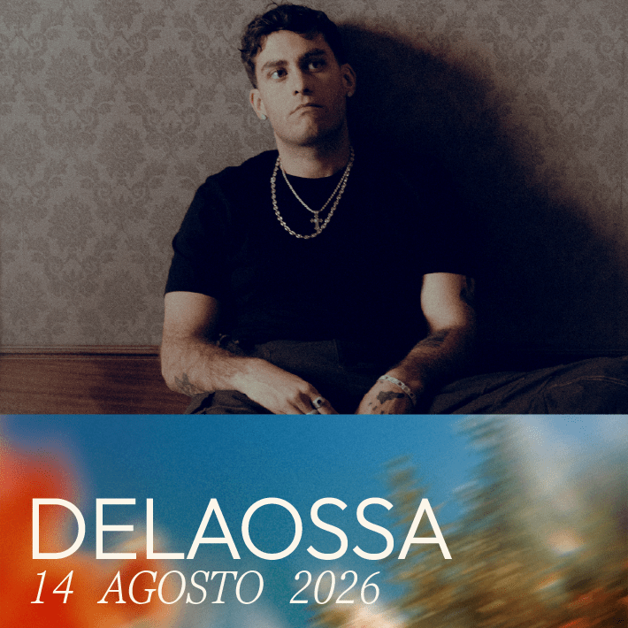 Promotional poster for Delaossa at Es Jardí on 14 August 2026.