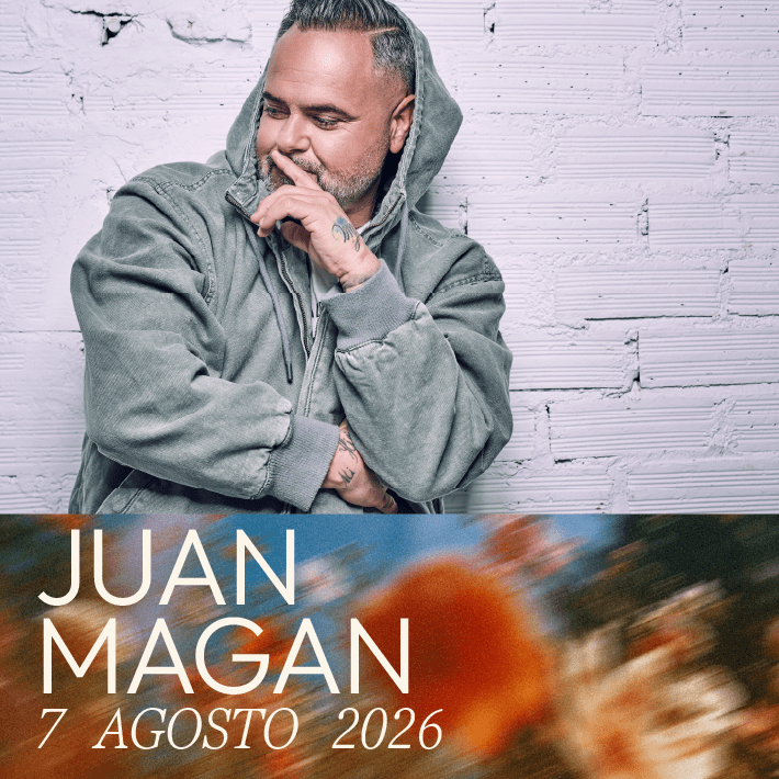 Promotional poster for Juan Magán at Es Jardí on 7 August 2026.