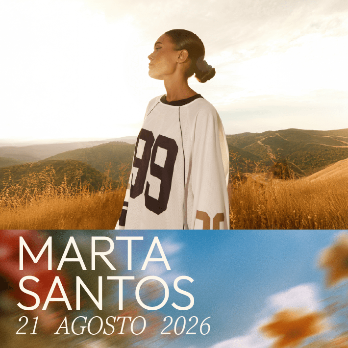 Promotional poster for Marta Santos at Es Jardí on 21 August 2026.