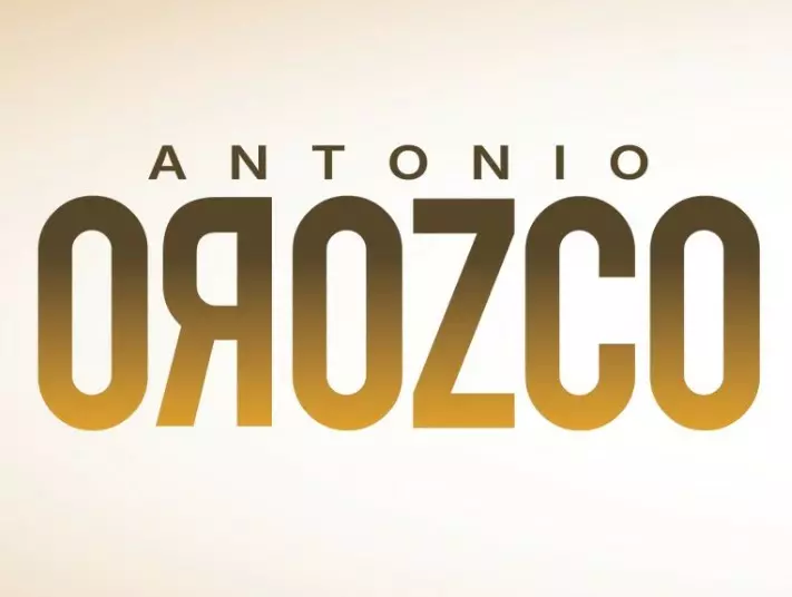 Poster with the name Antonio Orozco.